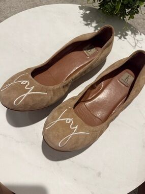 ED by Ellen Degeneres Suede Tan Ballet Flats